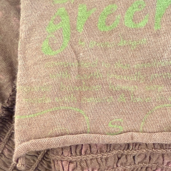 Green Y2K Babydoll Halter Top Size S Brown Pink Floral Cotton Fairy Boho Earthy - Picture 11 of 15